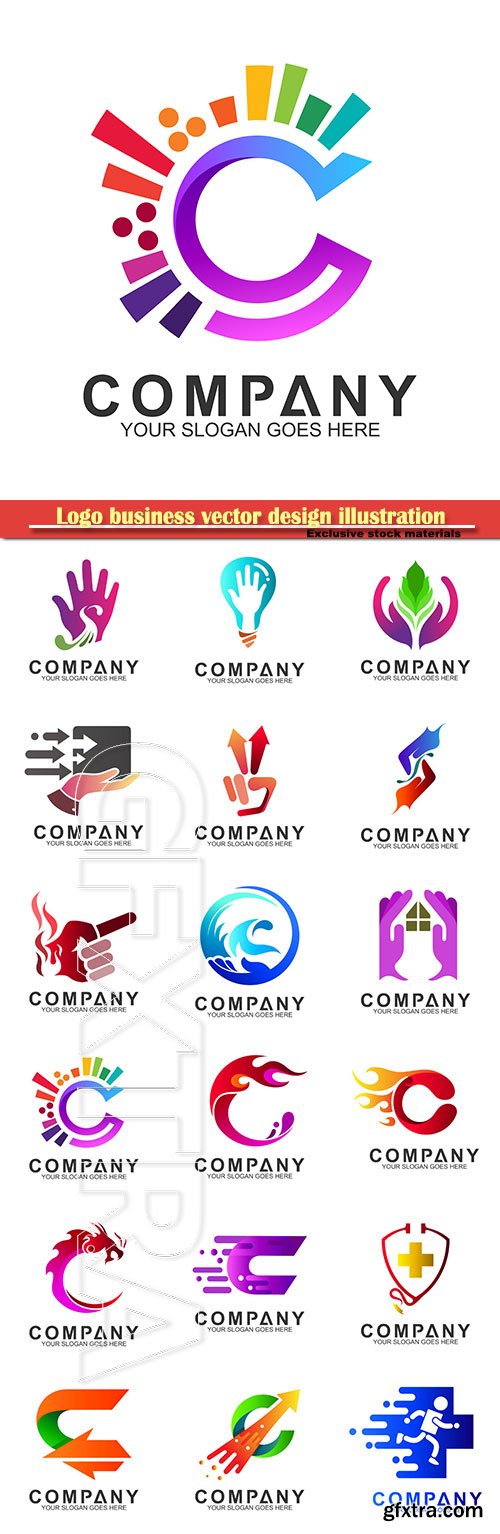 Logo business vector design illustration # 25