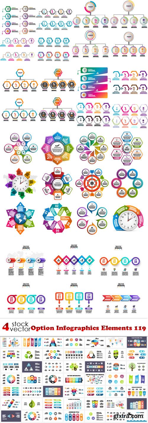 Vectors - Option Infographics Elements 119