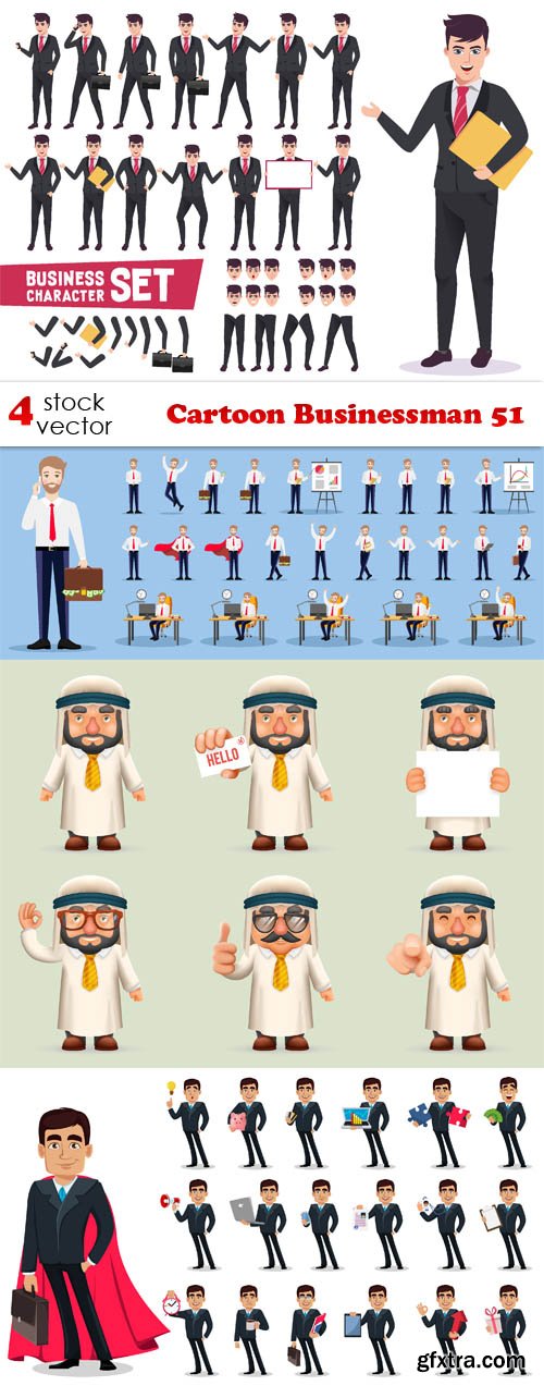 Vectors - Cartoon Businessman 51