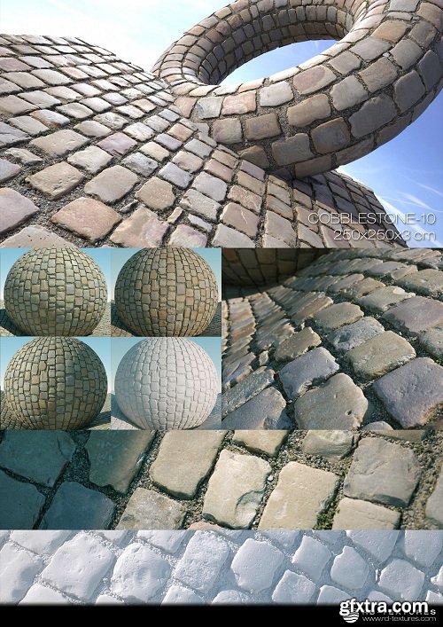 COBBLESTONES 10 PBR Textures