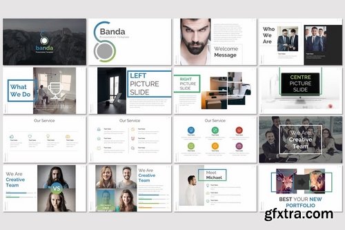 Banda - Powerpoint Keynote and Google Slides Templates