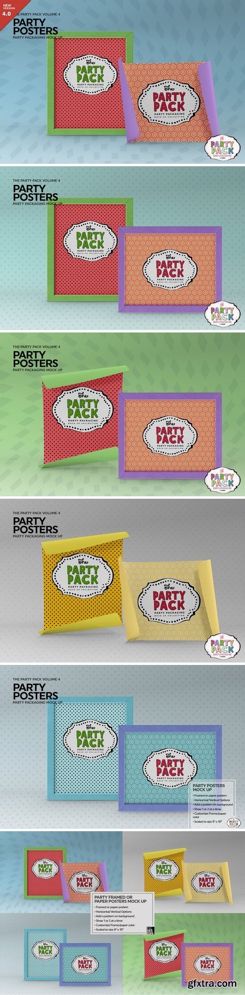 CM - Party Posters Packaging MockUp 2199343