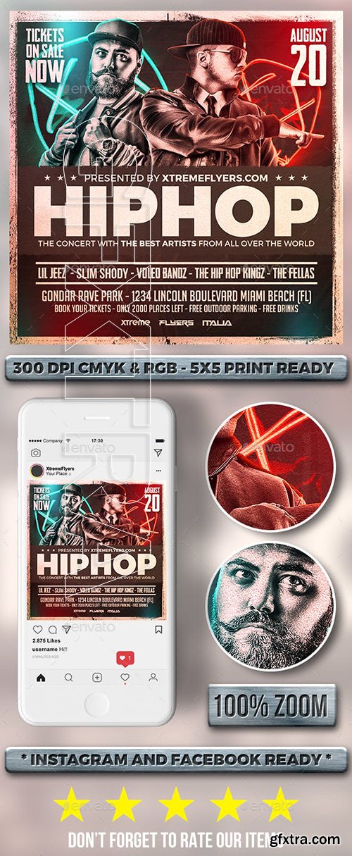 CreativeMarket - Concert Flyer Template 3386945