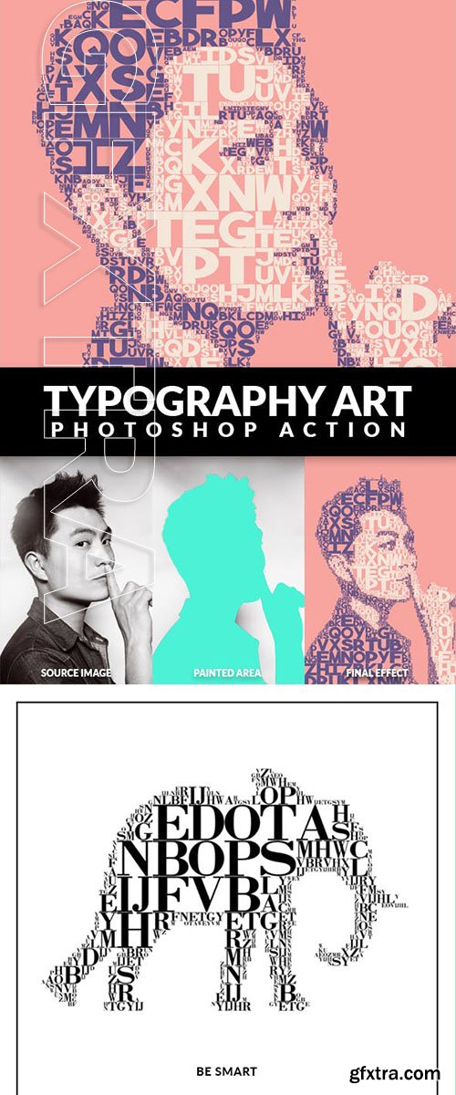 GraphicRiver - Typography Art Photoshop Action 23113907