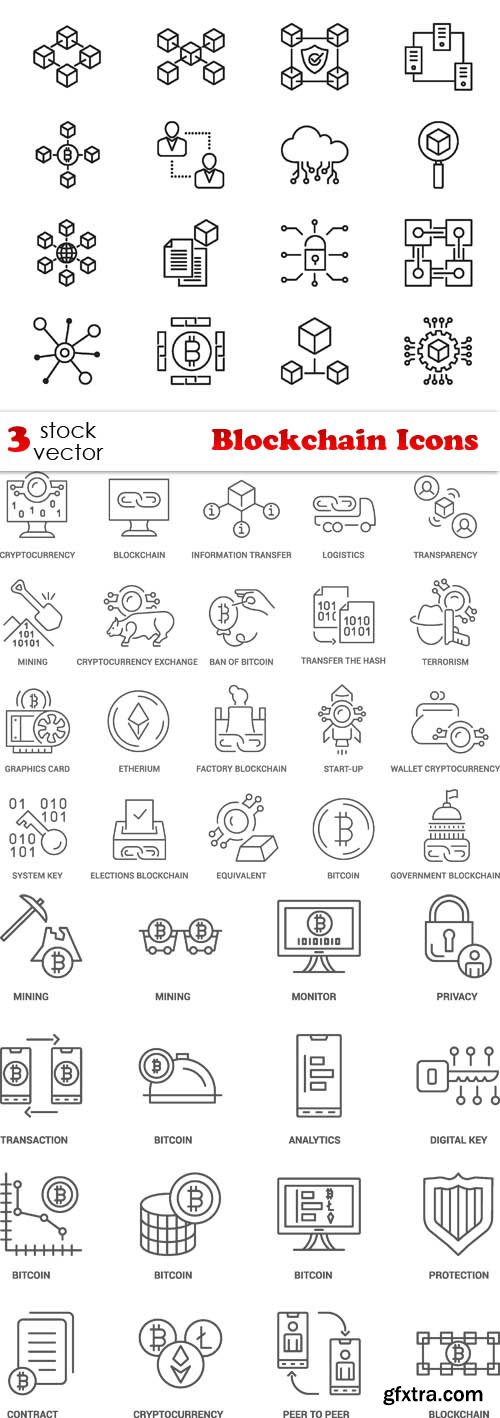 Vectors - Blockchain Icons