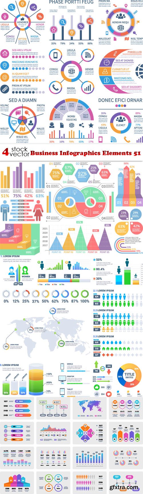 Vectors - Business Infographics Elements 51