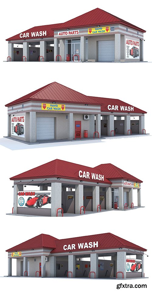 Cgtrader - Car Wash 3D model