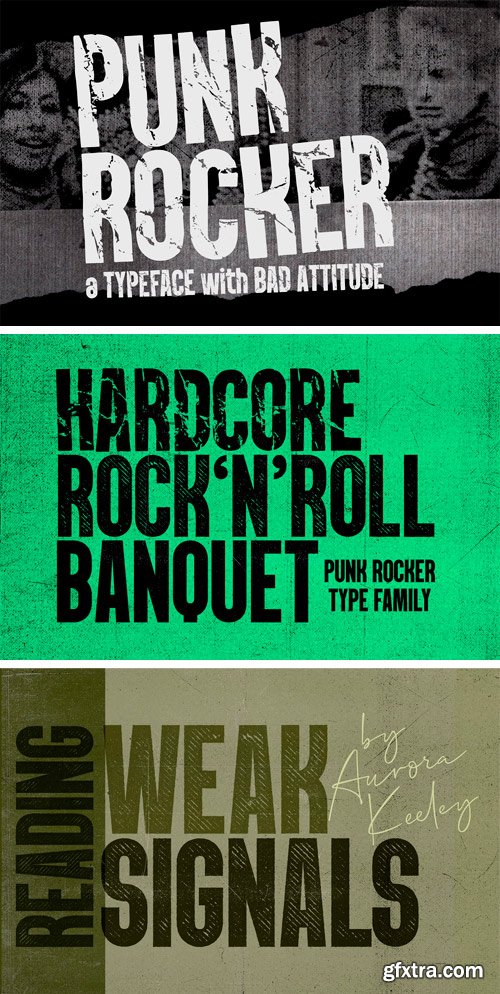 CM - PunkRocker Font Trio 3395573