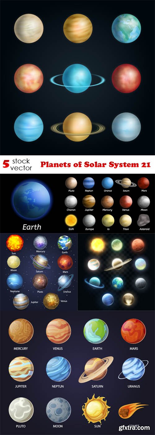 Vectors - Planets of Solar System 21