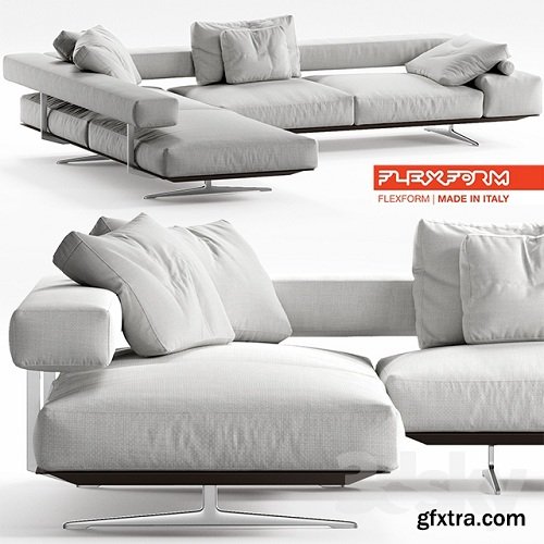 Flexform Wing sofa 3d model