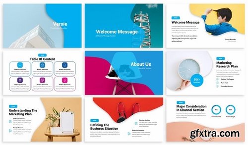 Versie - Fluid Style Powerpoint Template