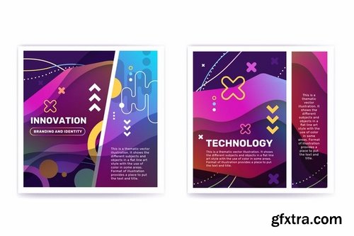 Set of abstract vector templates