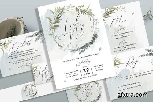 Foliage Wedding Invitation