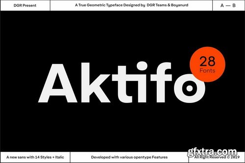 Aktifo Font Family