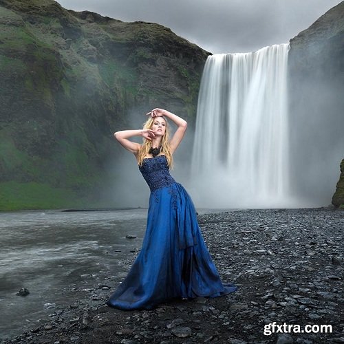 Karl Taylor - Fashion Photography: Karl Taylor - Fashion Photography: Skogafoss Waterfall Shoot