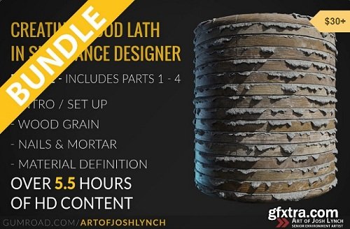 Gumroad – Creating Wood Lath in Substance Designer: Bundle Of Parts 1 – 4