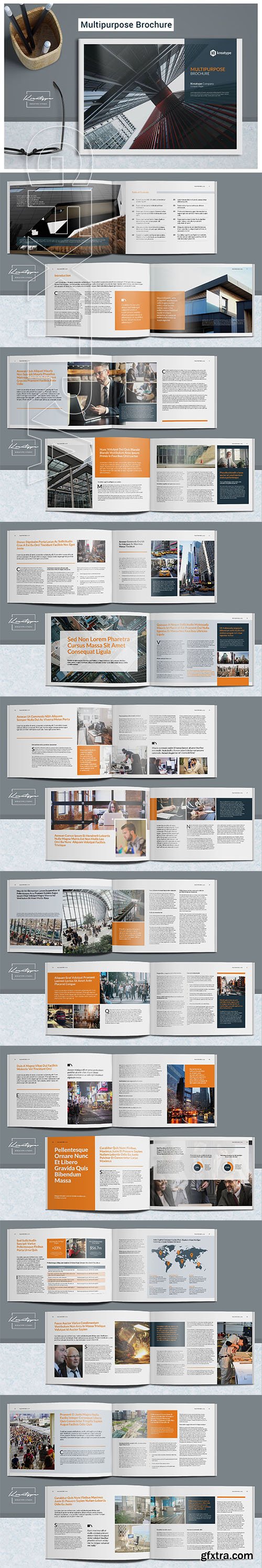 CreativeMarket - Kreatype Multipurpose Brochure 3395710