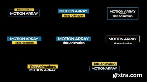 MotionArray Titles Pack 168390