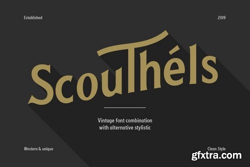 CM - Scouthels Typeface - Clean Sans Font 3397200