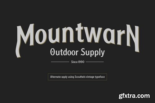 CM - Scouthels Typeface - Clean Sans Font 3397200