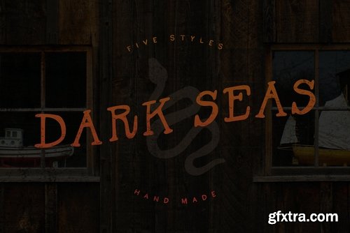 CM - Dark Seas Font Family 2811788