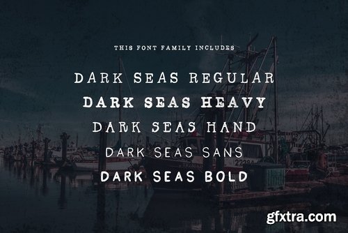 CM - Dark Seas Font Family 2811788