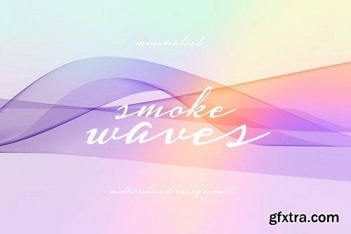 Minimalist Light Smoke Waves Backgrounds