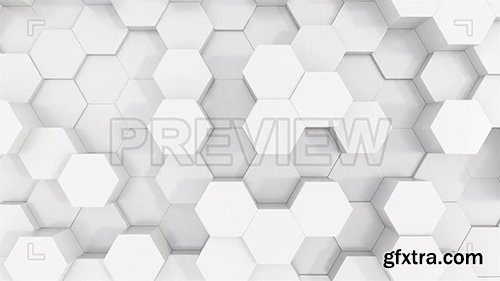 White Plastic Hexagons Background 142931