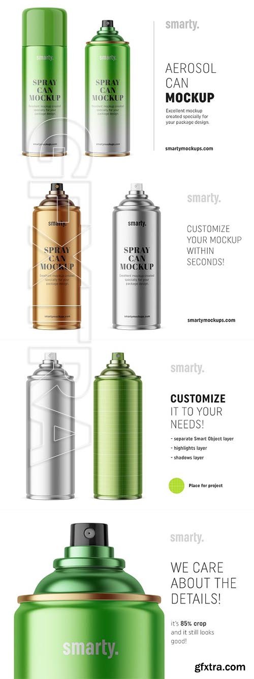 CreativeMarket - Metallic aerosol can mockup 3368002