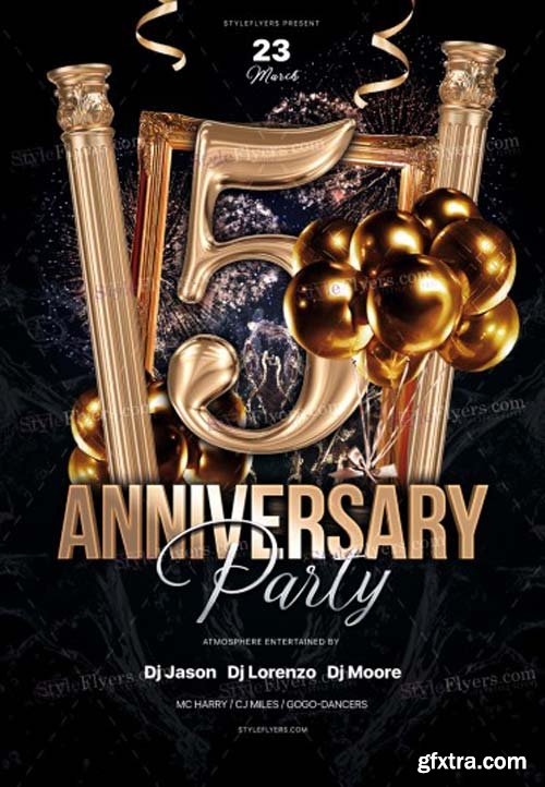 Anniversary V1 2019 PSD Flyer Template