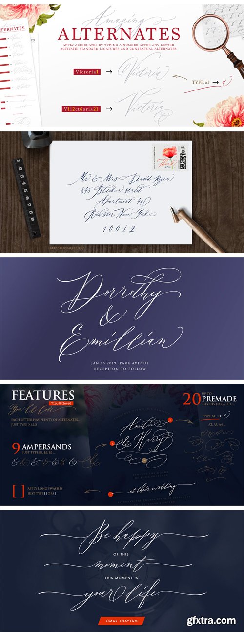 Outstanding Victoria Font Family