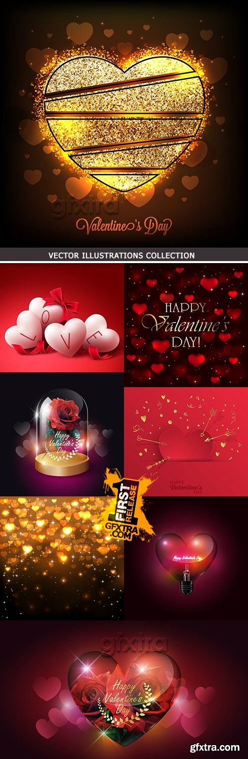 Valentines Day romantic decorative invitation card collection # 3