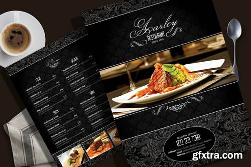 Elegant Restaurant Menu Flyer