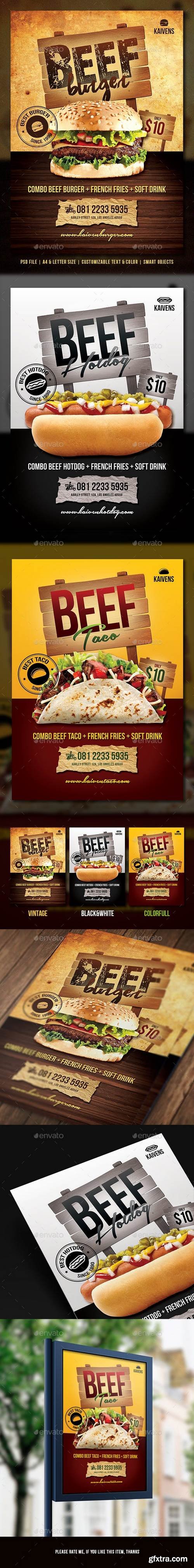 Graphicriver - Food Menu Flyer 14591785