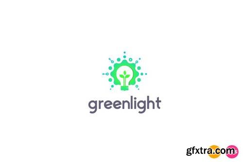 Green Light Technology Logo Template