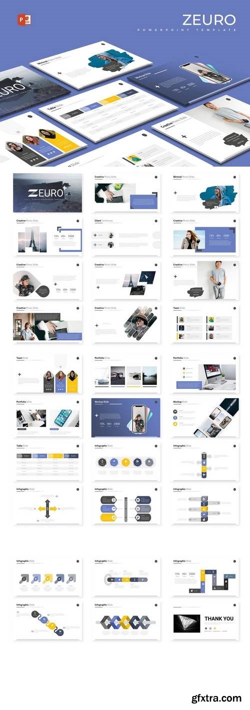 Zeuro - Hotel Powerpoint, Keynote, Google Sliders Templates