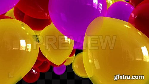 Yellow-Purple Balloons Transitions Pack 135059