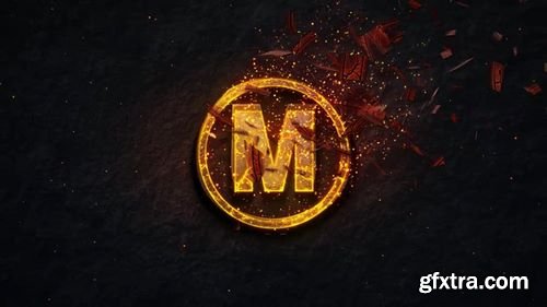 MotionArray Intro Fire Burst Logo 168408