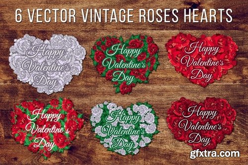 Valentine\'s Day Roses Hearts