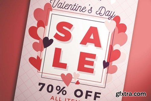Valentine\'s Day Sale Flyer Vol 01