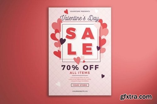 Valentine\'s Day Sale Flyer Vol 01
