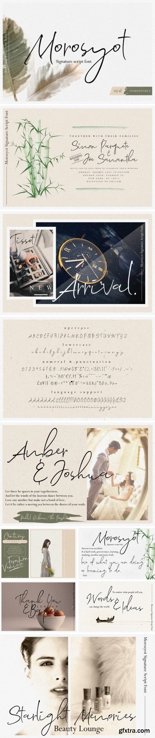 CM - Morosyot Signature Script Font 3401665