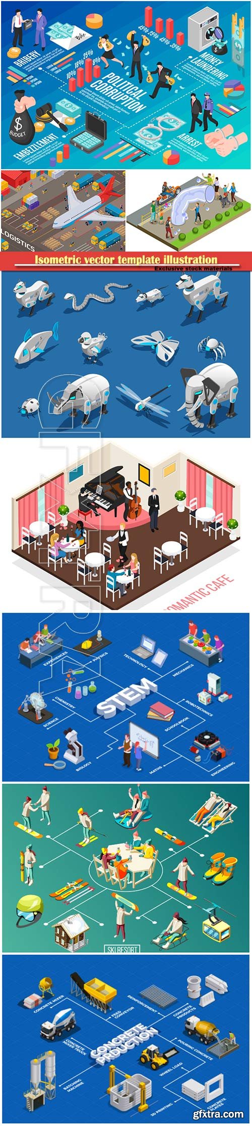 Isometric vector template illustration # 26