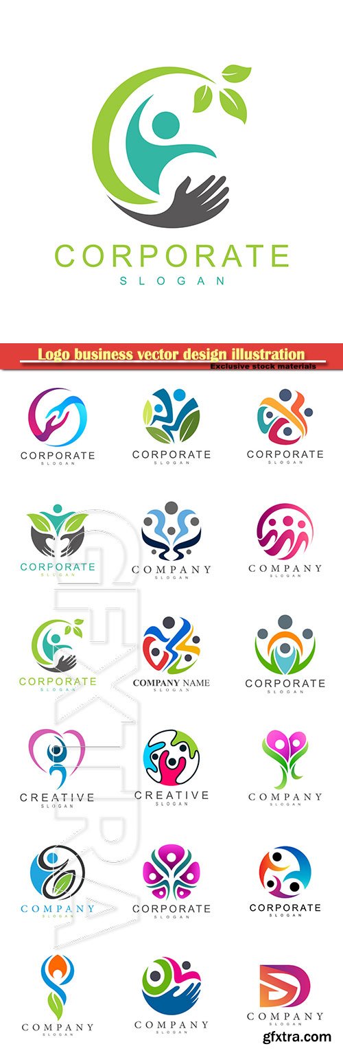 Logo business vector design illustration # 37