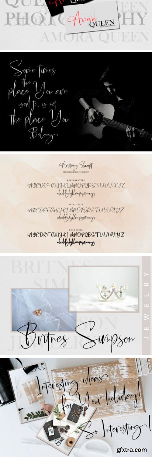 Amstrong Script Font