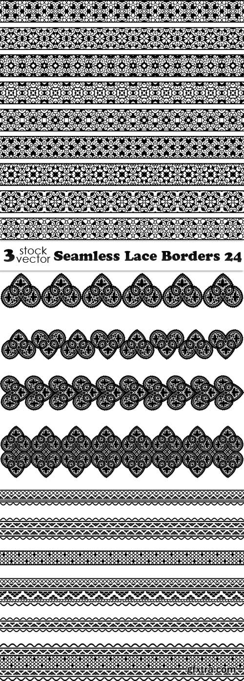 Vectors - Seamless Lace Borders 24