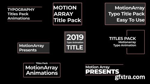 MotionArray Typography Titles Pack 169696