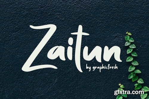 CM - Zaitun  A Nature Branding Font 3415182