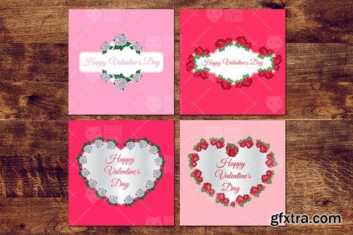 Valentine\'s Flowers Frames