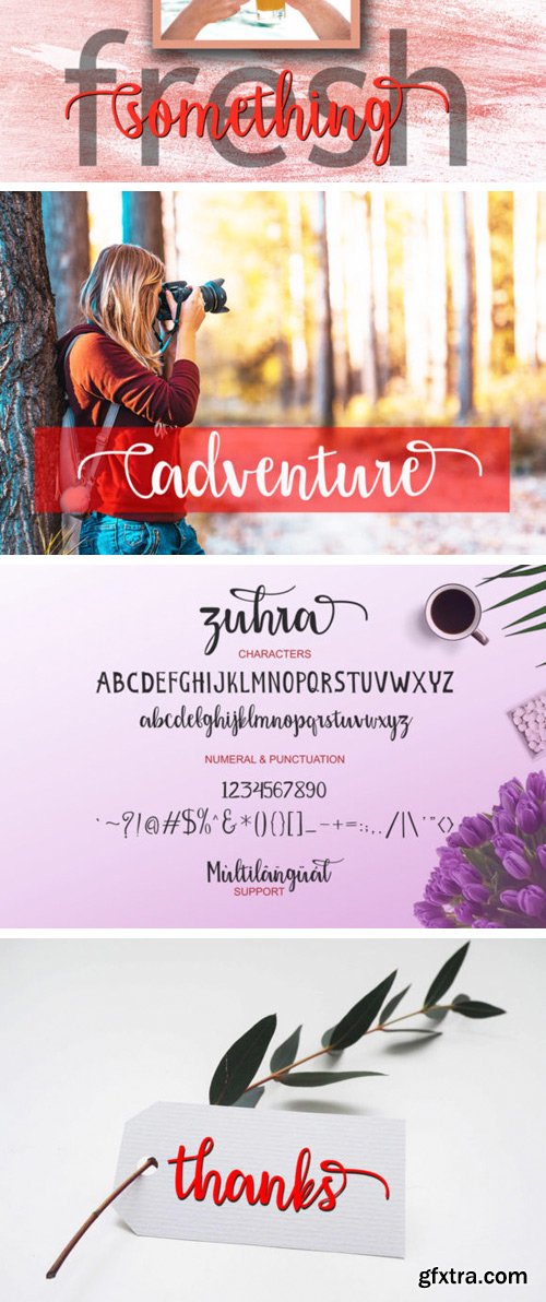 Zuhra Script Font